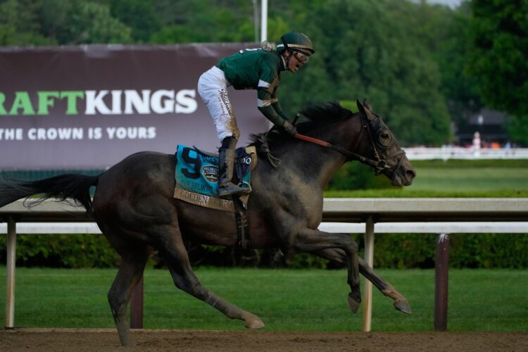Golden Tempo wins the 158th running of the Belmont Stakes after winning the Kentucky Derby